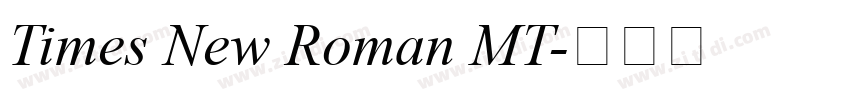 Times New Roman MT字体转换
